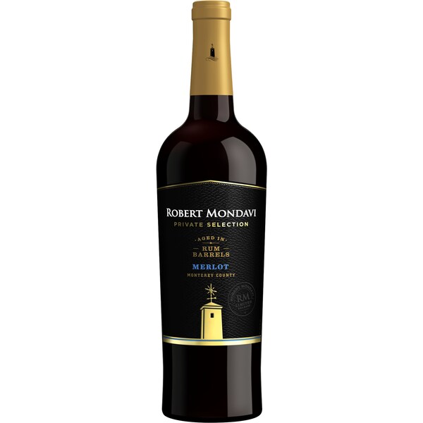 Robert Mondavi Private Selection Rum Barrel Merlot 750ml