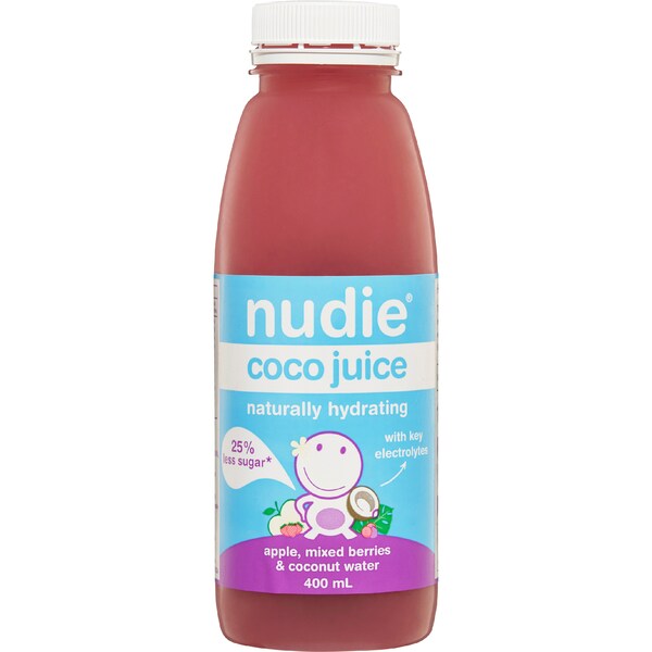 Nudie Coco Juice Apple Mixed Berries & Coconut Water 400mL