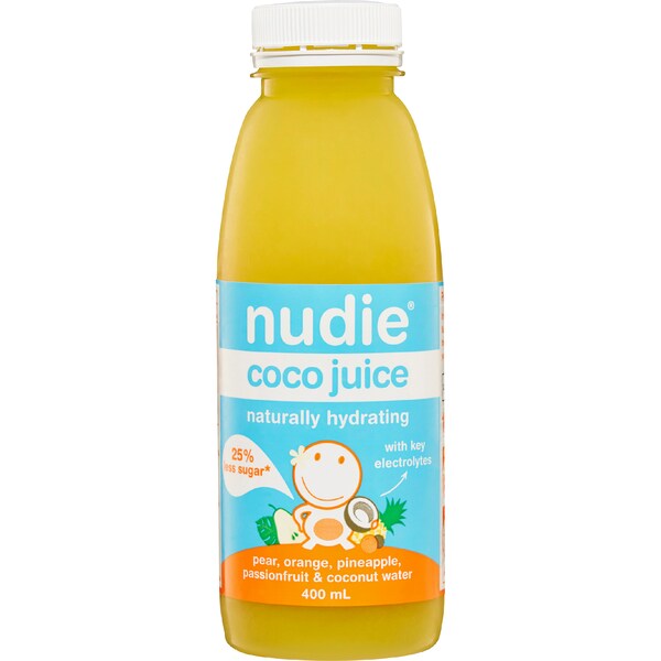 Nudie Coco Juice Pear Orange Passionfruit & Coconut Water 400mL