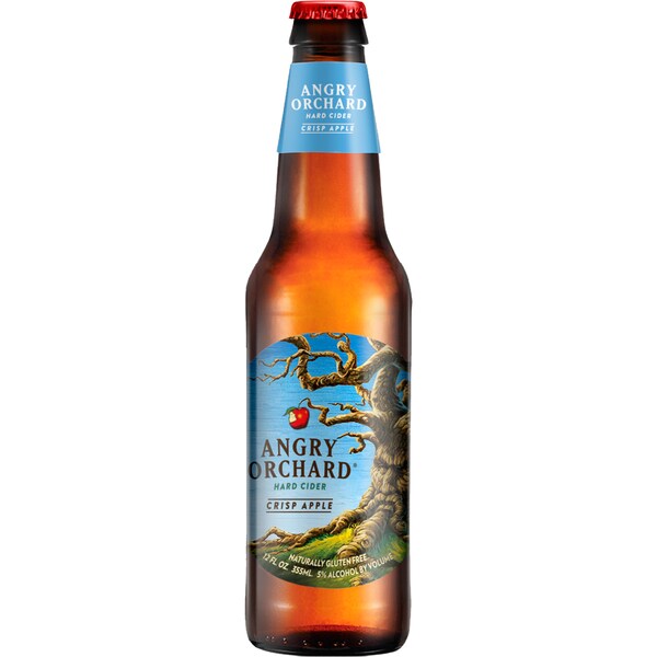 Angry Orchard Apple Cider Crisp Bottle 355ml Single
