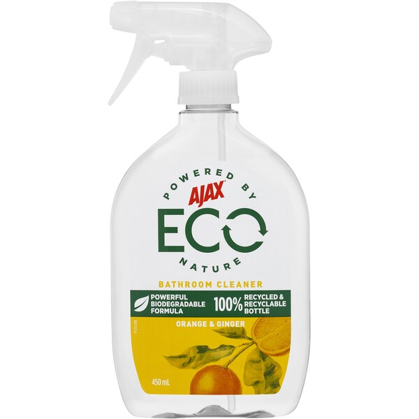 Ajax Eco Bathroom Cleaner&nbsp;Surface Spray Orange & Ginger 450ml