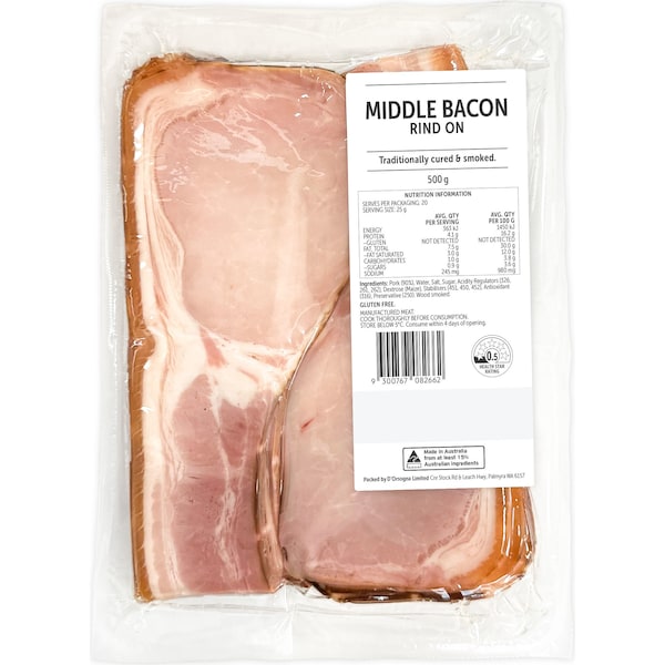 Middle Bacon 500g
