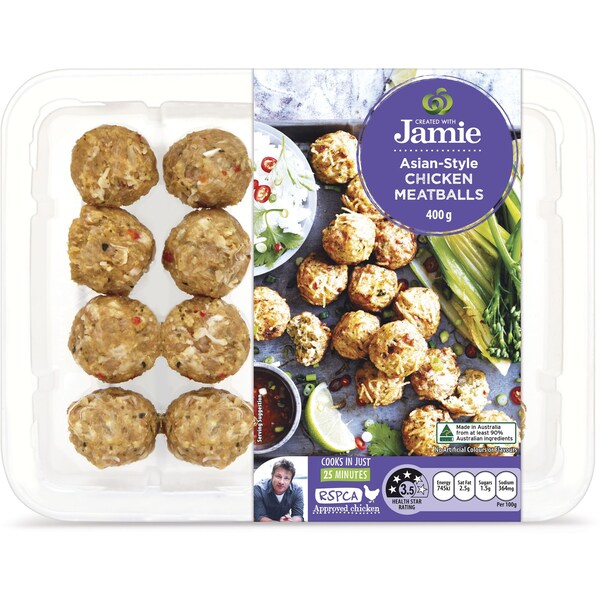 Created With Jamie Rspca Approved Asian Style Chicken Meatballs 400g