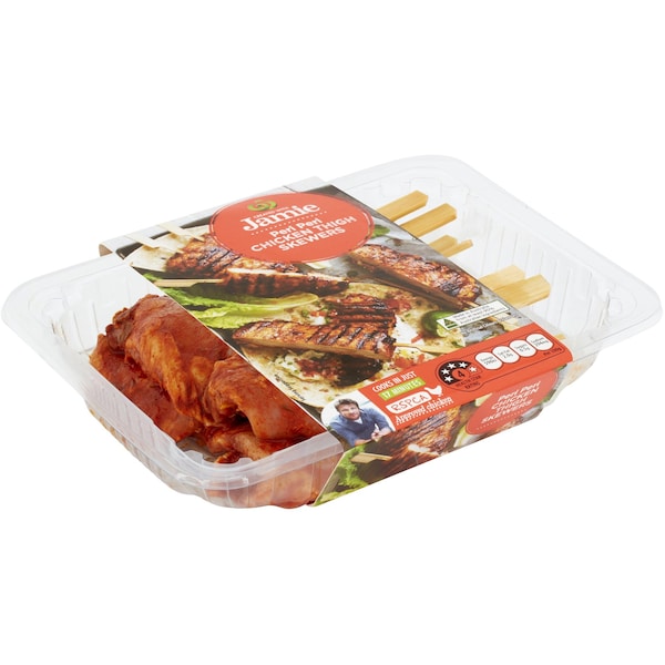 Created With Jamie Peri Peri Chicken Thigh Skewers 450g - 550g