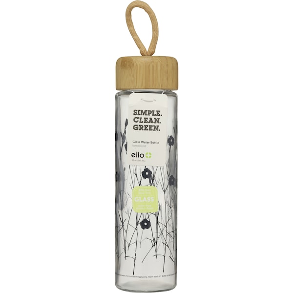 Ello Thrive Glass   Bottle Bamboo Lid