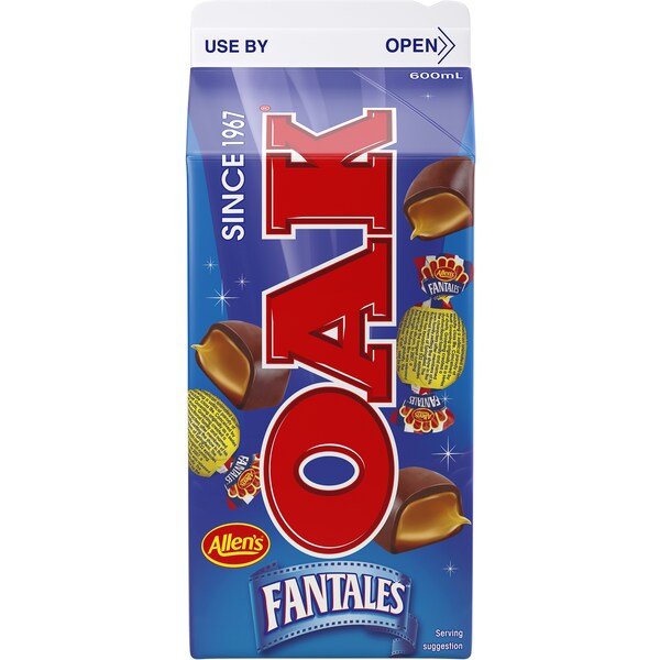 Oak Allen's Fantales Flavoured Milk 600ml