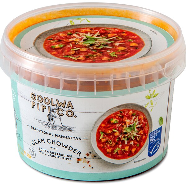 Goolwa Pipi Co Traditional Manhattan Clam Chowder 520g