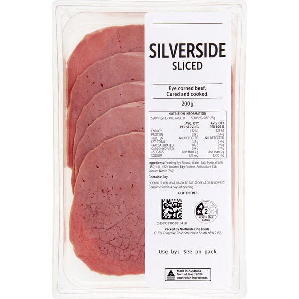 Silverside Sliced 200g