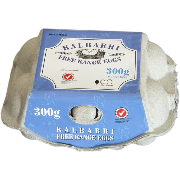 Kalbarri 6 Large Free Range 300g