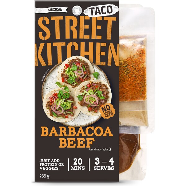 Street Kitchen Barbacoa BBQ Beef Tacos Meal Kit 255g