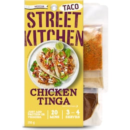 Street Kitchen Chicken Ting Tacos Meal Kit 255g – Woolworths