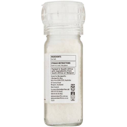 Woolworths Sea Salt Grinder 110g bunch