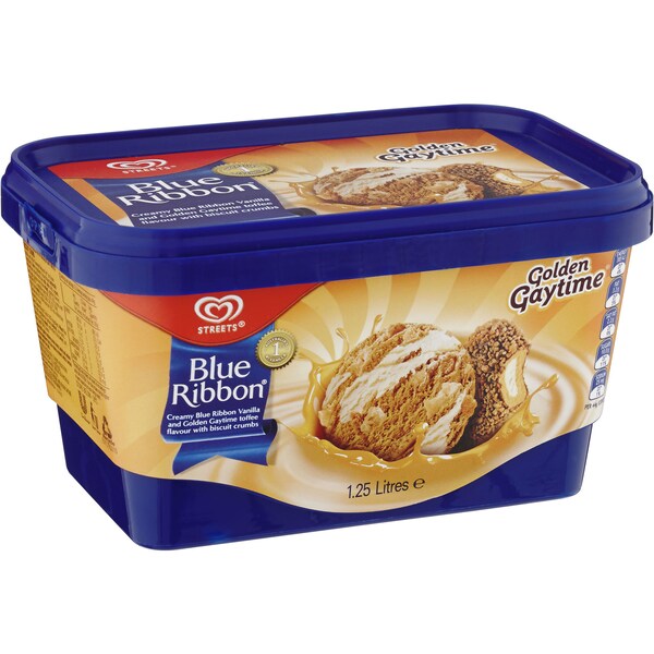 Blue Ribbon Reduced Fat Ice Cream Original Golden Gaytime 1.25L