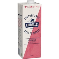 Liddells Lactose Free Skim Long Life Milk