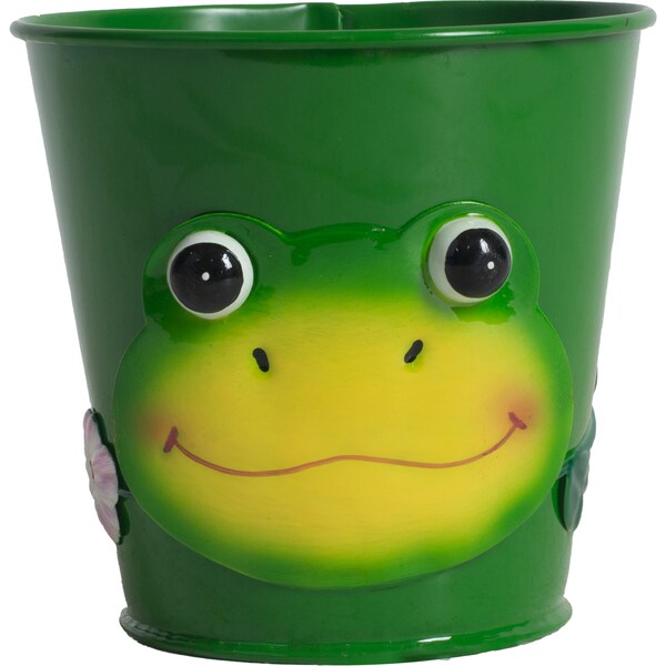 Green Gardener Metal Animal Pot Frog each