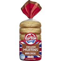 Tip Top English Muffins Wholemeal Bakery