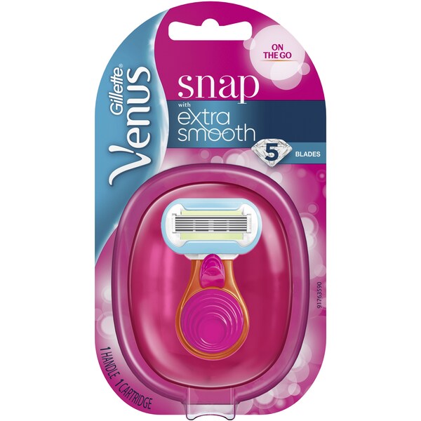 Gillette Venus Snap With Extra Smooth Women's Razor + 1 Blade each