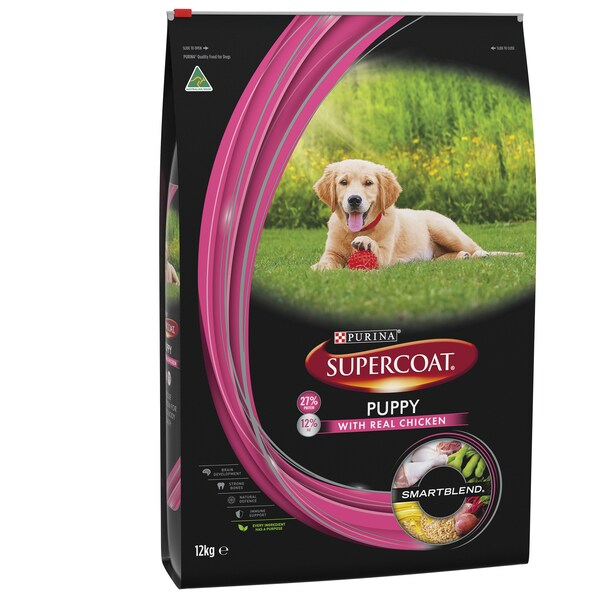 Supercoat Smart Blend Chicken Dry Puppy Food 12kg