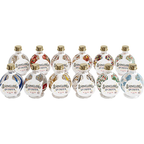 Snowglobe Winterberry Gin Liqueur Bottle Assorted 50mL