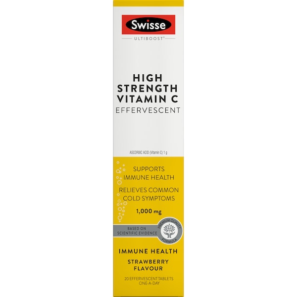 Swisse Ultiboost High Strength Vitamin C Tablets 20 pack