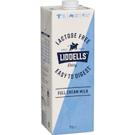 Liddells Lactose Free Full Cream Long Life Milk