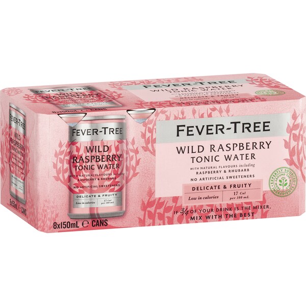 Fever-Tree Wild Raspberry Tonic 150mL x 8 pack