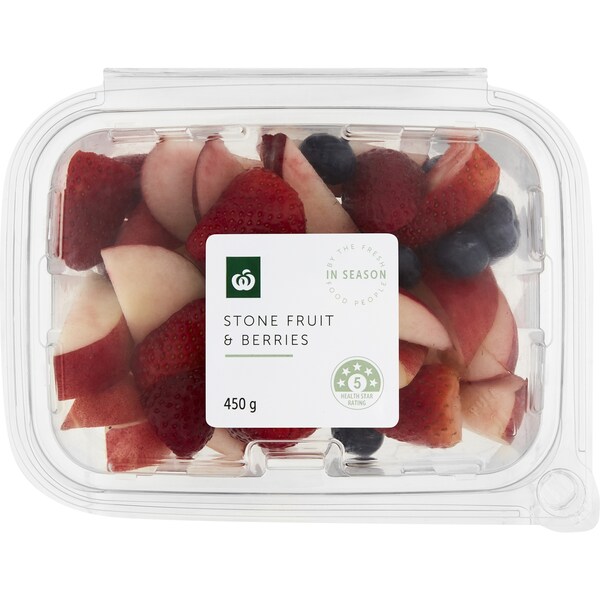 Woolworths Stone Fruit & Berries 450g