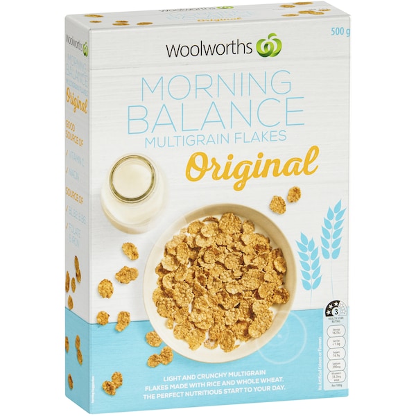Woolworths Morning Balance Flakes Original 500g