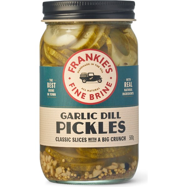Frankie's Fine Brine Garlic Dill Pickles 500g