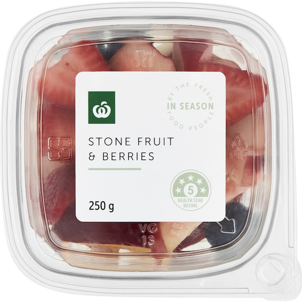 Woolworths Stone Fruit & Berries 250g
