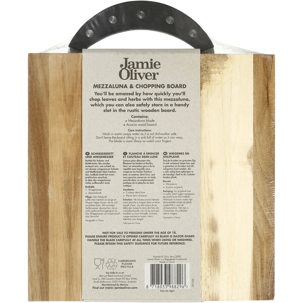 Jamie Oliver Mezzaluna & Board  Each