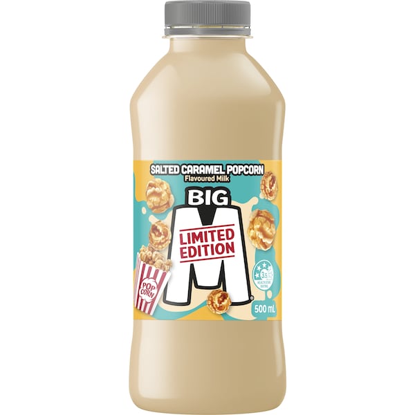Big M Milk Salted Caramel Popcorn Flavour 500mL