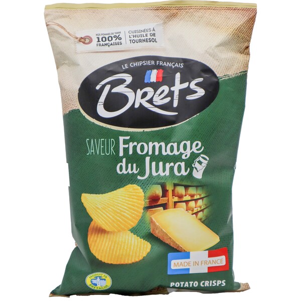 Brets Chips Fromage Du Jura 125g