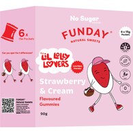 Funday Kids Flavoured Gummies Strawberry & Cream
