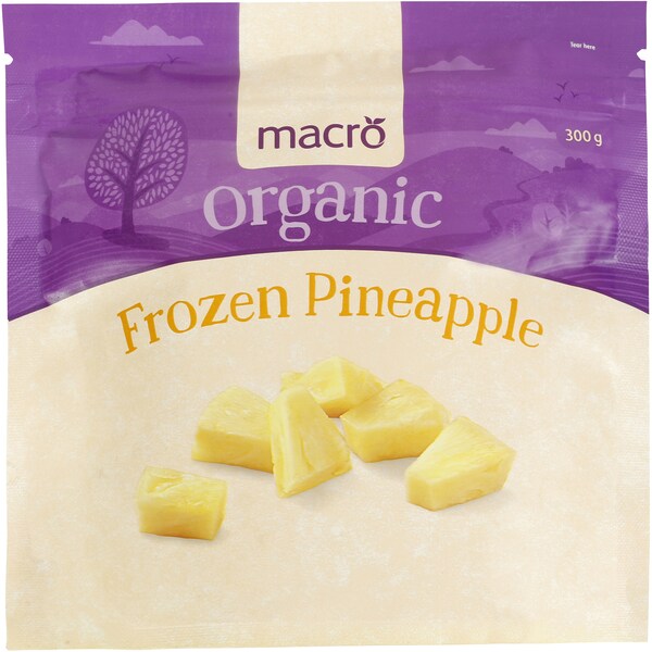 Macro Organic Frozen Pineapple 300g