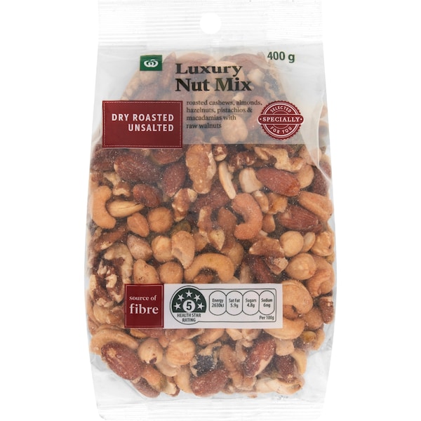 Woolworths Premium Oven Roasted Nut Mix 400g