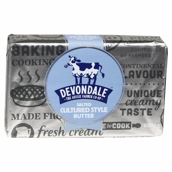 Devondale Cultured Style Salted Butter 250g