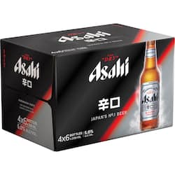 Asahi Super Dry Lager Bottles 330ml x24 Case
