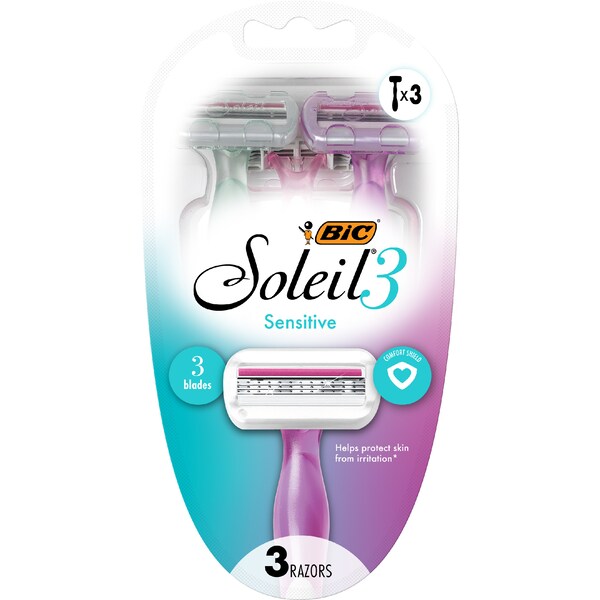 BIC Soleil Sensitive Razors 3 pack