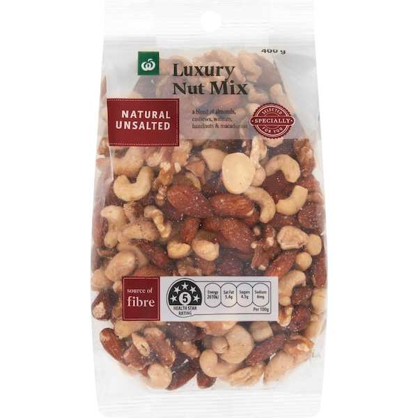Woolworths Premium Natural Nut Mix 400g
