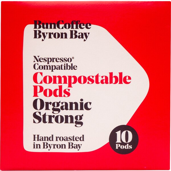 Bun Coffee Compostable Pods Organic Strong 10 pack