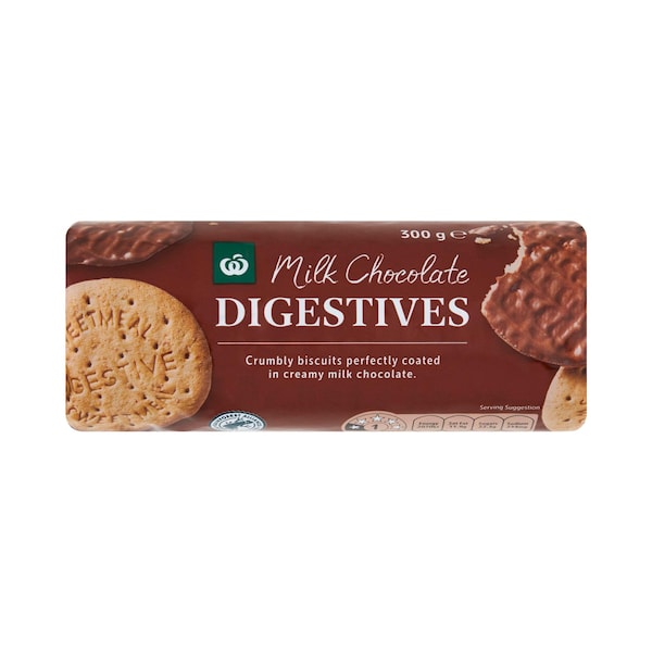 Woolworths Milk Chocolate Digestives 300g