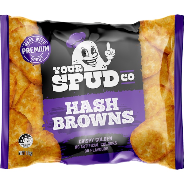 Your Spud Co Hash Browns 1kg