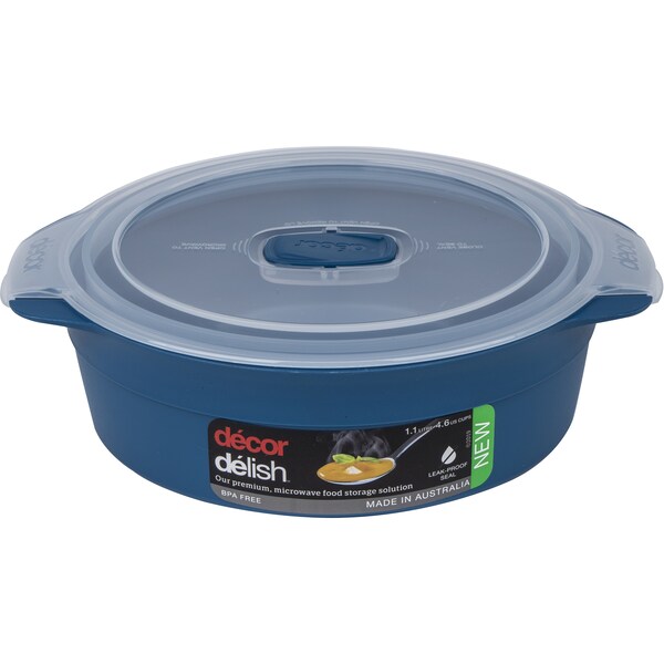Decor Delish Container Round 1.1l
