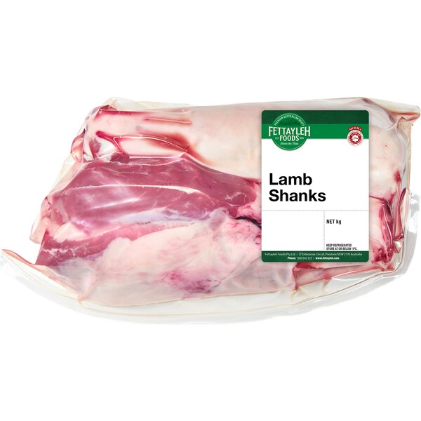 Fettayleh Foods Lamb Shanks 5.9kg - 7.4kg