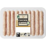 Woolworths 10 Pack Chicken Sausages