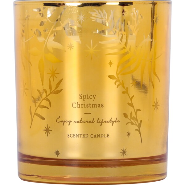 Christmas Scented Candle Gold Spicy Christmas each