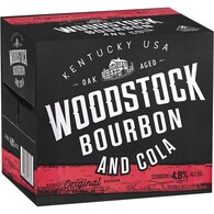 Woodstock Black Label Bourbon & Cola Bottles