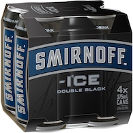 Smirnoff Ice Double Black Cans