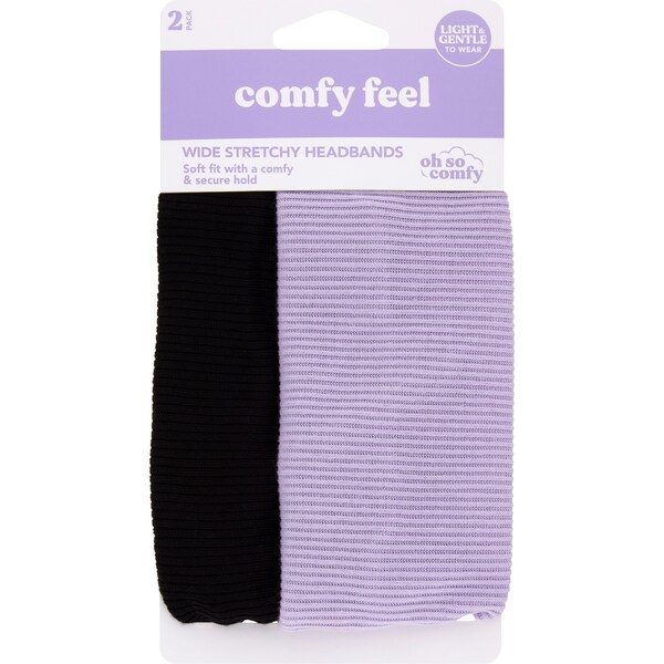 Oh So Comfy Wide Stretchy Headbands 2 pack
